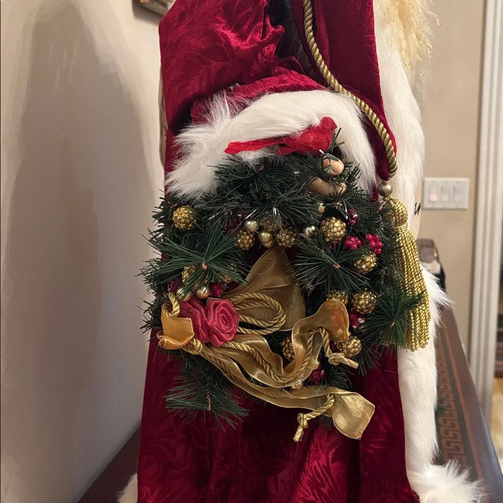 Kirkland Large Decorative Santa Statue 30” Tall